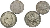 Bayern, 2 und 3 Mark Luitpold, 1886-1912,