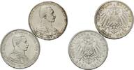 Preussen, 3 Mark 1913 u. 3 Mark 1914, Wilhelm II., 1888-1918,