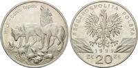 Polen, 20 Zlotych Wolfsfamilie,