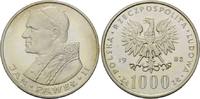 Polen, 1000 Zloty Papst Johannes Paul II. - Besuch in Polen,
