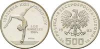 Polen, 500 Zloty Olympische Spiele in Los Angeles 1984 - Schwebebalken,