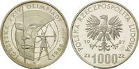 Polen, 1000 Zloty Olympische Spiele in Seoul 1988 - Bogenschiessen,