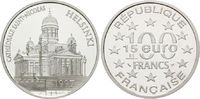 Frankreich, 100 Francs / 15 Euro Nikolaikirche zu Helsinki,