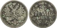 Finnland, 25 Penniä Alexander II., 1855-1881,