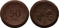 Sachsen, 50 Pfennig Porzellannotgeld,