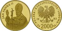 Polen, 2000 Zlotych Apostolische Visite von Papst Johannes Paul II. in Polen,