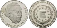 Europa, Silbermedaille 19. Europataler - Carlo Schmid, 1896-1979, -
