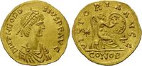 Röm. Reich, AV Semissis, Konstantinopel Theodosius II., 402-450,