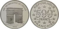Frankreich, 500 Francs ~ 70 Ecus Bedeutende Bauwerke in Europa - Triumphbogen, Paris,