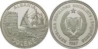 Albanien, 50 Leke Hafen von Durazzo - 5oz,