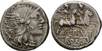 Röm. Republik, AR Denar C. Plutius, 121 v.Chr.,