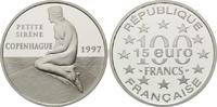 Frankreich, 100 Francs / 15 Euro Kleine Meerjungfrau,