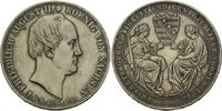 Sachsen, Doppeltaler Friedrich August II., 1836-1854, sein Tod,