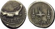 Römische Republik, AR Denar Marc Anton, 49-30 v.Chr, Legion XXIII,