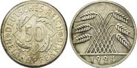 Weimarer Republik, 50 Reichspfennig Silberabschlag,