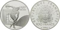 Frankreich, 100 Francs 100 Jahre Olympia - Diskuswerfer,