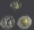 Andorra, 55 Diners (3 Münzen) Europa - Karl der Große,