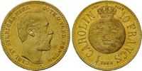 Schweden, Carolin - 10 Francs Karl XV., 1859-1872,