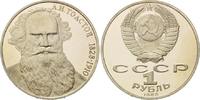 Russland, 1 Rubel 160. Geburtstag von Lev Tolstoj,