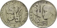 Tschechoslowakei, 25 Kronen Volksrepublik, 1948-1993, 20.Jahrestag der Befreiung,