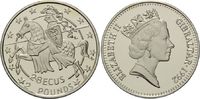 Gibraltar, 2 Pounds / 2,8 Ecus Ritter,