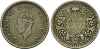 Britisch Indien, 1/2 Rupie Georg VI., 1936-1952, -