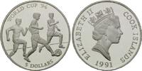 Cook Islands, 5 Dollars Fußball-Weltmeisterschaft 1994 in den USA, -