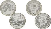 Bulgarien, 100 Leva Lot von 2 Münzen: Fußball-WM 1994,