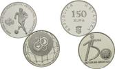 Kroatien, 150 Kuna Lot von 2 Münzen: Fußball-WM 2006 in Deutschland,
