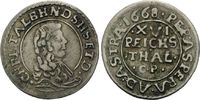 Schleswig-Holstein-Gottorp, 1/16 Taler Christian Albrecht, 1659-1694,