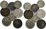 Deutschland, 10 Pfennig - 1 Reichsmark Deutsches Reich, Lot von 8 Münzen mit kleinen Fehlern,