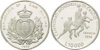 San Marino, 10.000 Lire Fußball WM 98 Frankreich - Drei Spieler,