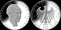 Deutschland, 10 Euro 150. Geburtstag von Richard Strauss,