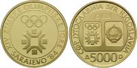 Jugoslawien, 5000 Dinara Olympische Winterspiele 1984 in Sarajevo,
