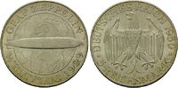 Weimarer Republik, 5 Reichsmark Weltflug Graf Zeppelin 1929,