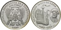 Sao Tomè und Principe, 1000 Dobras Vasco da Gama, Entdecker 1469-1524,