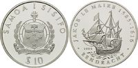 Samoa, 10 Tala Geschichte der Seefahrt - Segelschiff Eendracht von Jakob le Maire,
