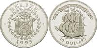 Belize, 10 Dollars Geschichte der Seefahrt - 16 Jh. Karrack,