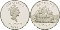 Bermuda, 2 Dollars 200 Jahre Münzprägung, "Ship`s Penny 1793", Bild