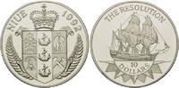 Niue, 10 Dollars Segelschiff "The Resolution", Bild