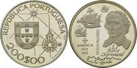 Portugal, 200 Escudos 500 Jahre Entdeckung Amerikas - Kolumbus mit seinen drei Schiffen, Bild