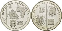 Portugal, 200 Escudos Vertrag von Tordesilhas 1494 zwischen Spanien u.Portugal, Bild