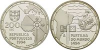 Portugal, 200 Escudos Vertrag von Tordesilhas 1494 - Die Aufteilung der Welt zw.Spanien u.Portugal, Bild