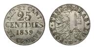 Schweiz, 25 Centimes Stadt Genf,