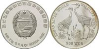 Nord Korea, 500 Won WWF, bedrohte Tierwelt - Kraniche, Bild