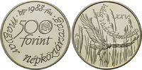 Ungarn, 500 Forint 25 Jahre WWF, bedrohte Tierwelt - Wiesenweihe,