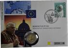 Vatikan, 2 Euro Amtsverzicht von Benedikt XVI., -