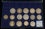 Mexiko, Lot 15 Münzen Republik, seit 1821, -