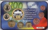 BRD, Kursmünzensatz +Medaille Euro-Pioniersatz - Deutschland, -