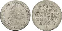 Brandenburg-Preussen, 1/6 Taler Friedrich II. der Große, 1740-1786, -
